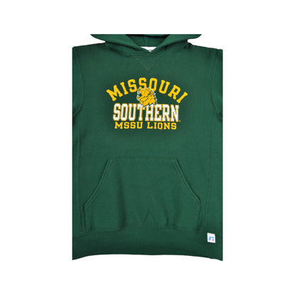 Vintage Missouri Southern Lions Hoodie Sweatshirt Green Ladies XS