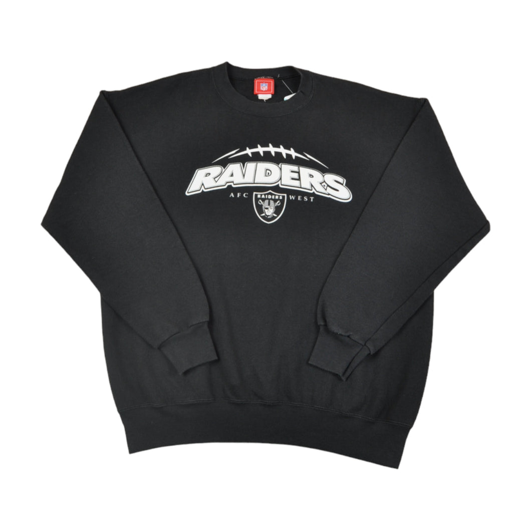 Vintage NFL Raiders Sweatshirt Black Large