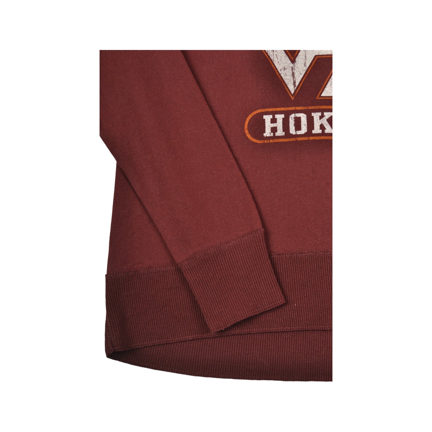 Vintage Champion Virginia State Hokies Crew Neck Sweatshirt Burgundy Ladies Medium