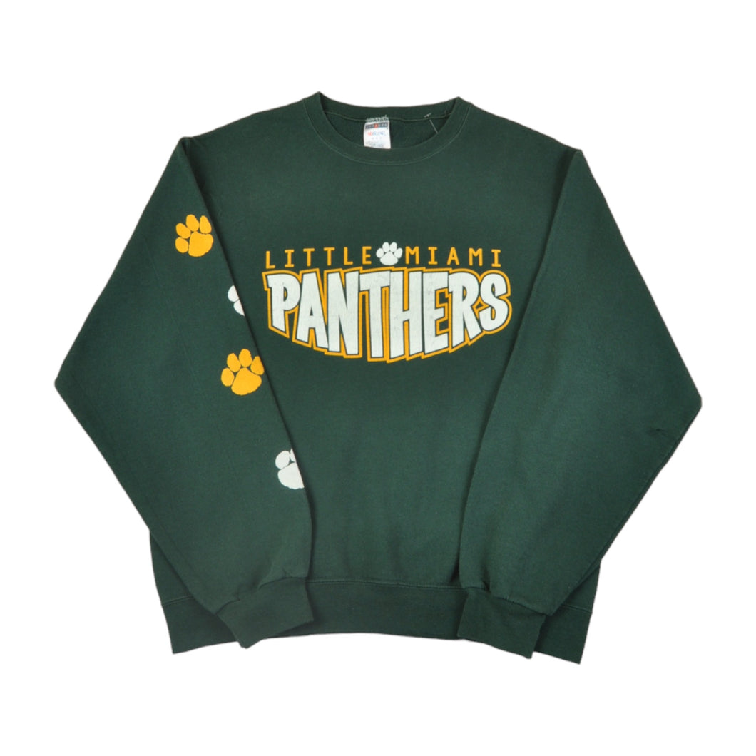 Vintage Little Miami Panthers Sweatshirt Green Medium