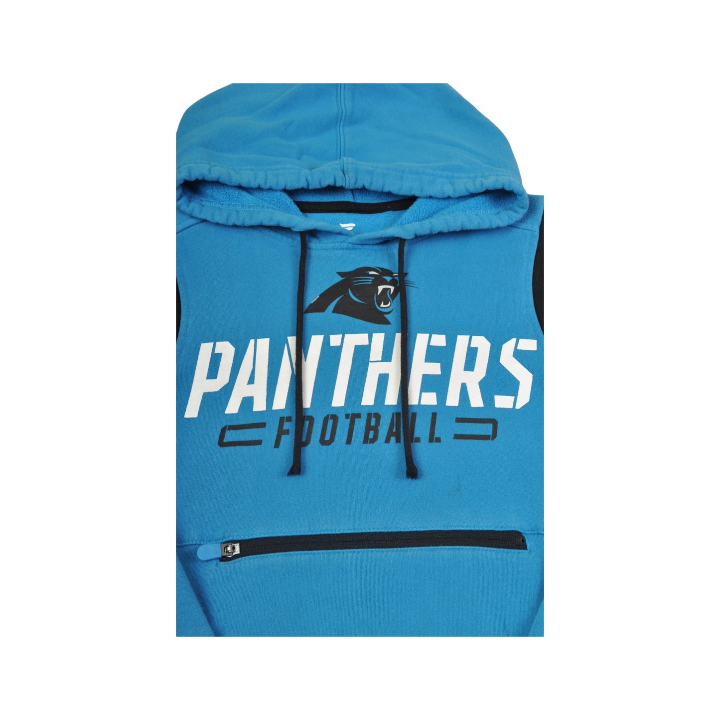 Vintage NFL Carolina Panthers American Football Hoodie Sweatshirt Blue XS