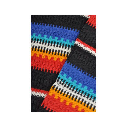 Vintage Knitwear Roll Neck Sweater Striped Pattern Ladies Small