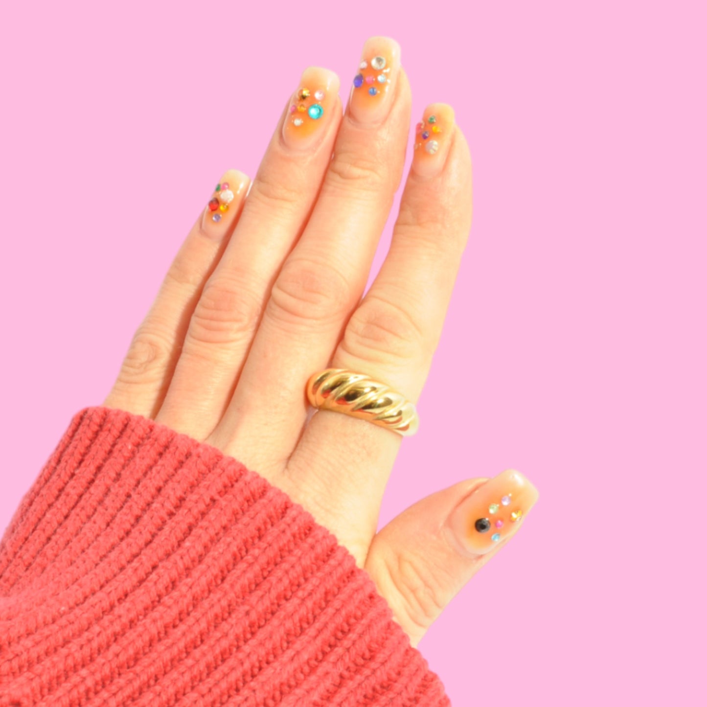 Chunky Croissant Gold Ring