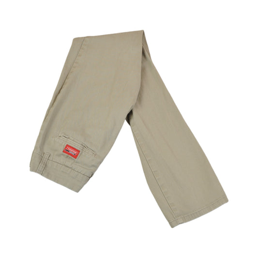 Vintage Dickies Workwear Pants Bootcut Low Waist Tan Ladies W26 L33