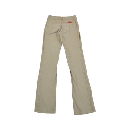 Vintage Dickies Workwear Pants Bootcut Low Waist Tan Ladies W26 L33