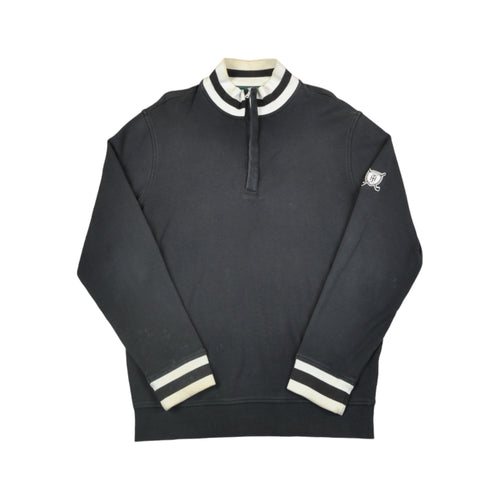 Vintage Tommy Hilfiger 1/4 Zip Sweatshirt Navy Medium