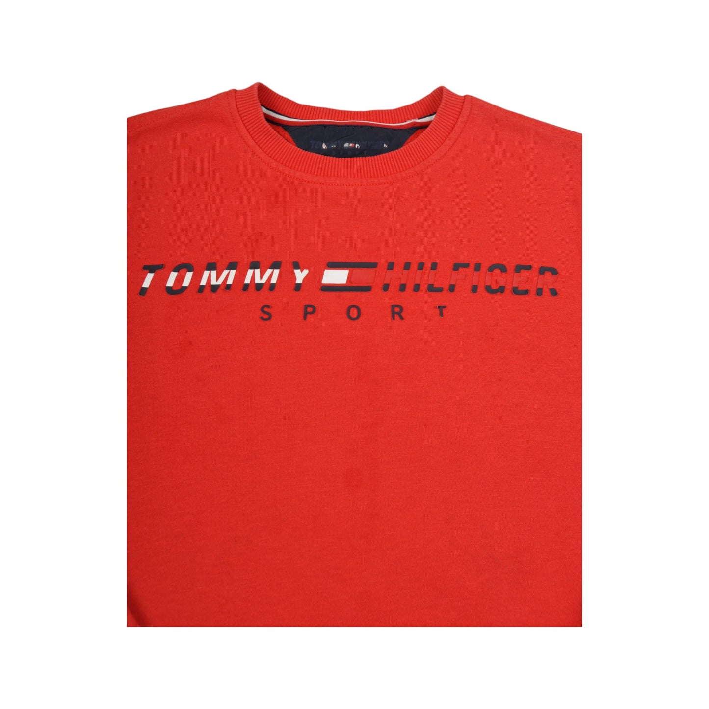 Vintage Tommy Hilfiger Crew Neck Sweatshirt Red XS
