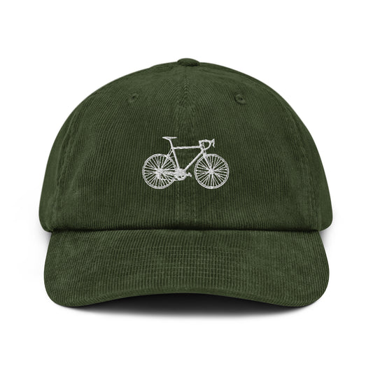 Corduroy Cap Bicycle Green
