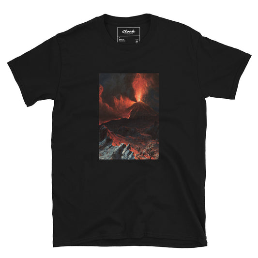 Volcano Printed T-Shirt Black (S-XXXL)