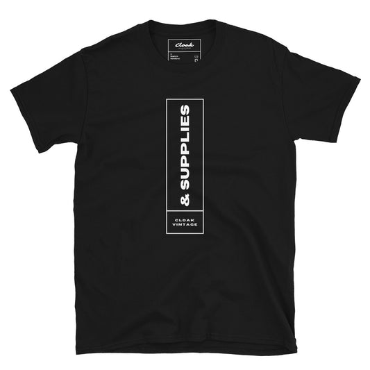 Supplies Printed T-Shirt Black (S-XXXL)