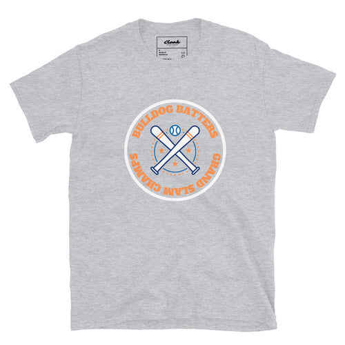 Bulldog Batters Baseball Printed T-Shirt Grey (S-XXL)