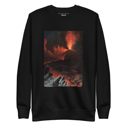Volcano Printed Sweatshirt Black (S-XXL)