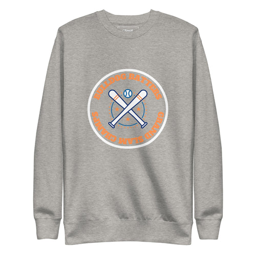 Bulldog Batters Baseball Printed Sweatshirt Grey (S-XXL)