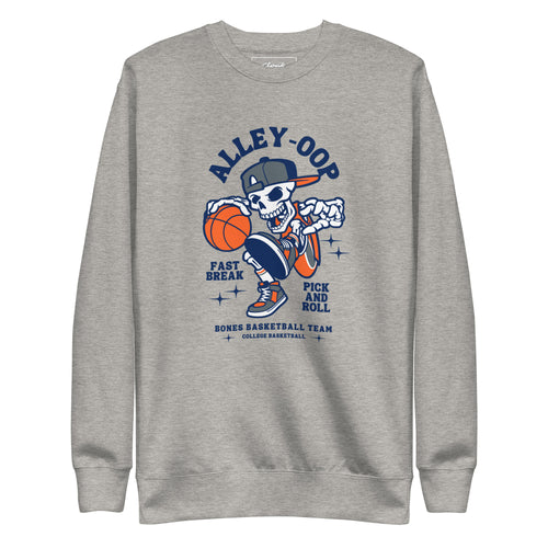 Bones Basketball Printed Sweatshirt Grey (S-XXL)