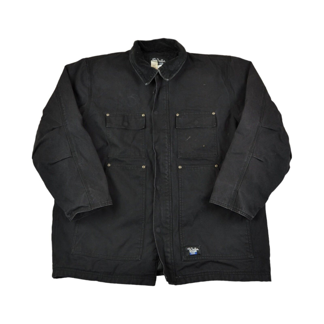 Vintage Walls Workwear Arctic Jacket Insulated Lining Black XL