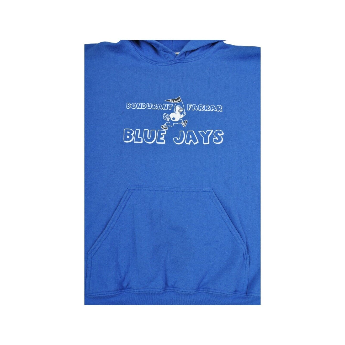 Vintage Blue Jays Hoodie Sweatshirt Blue Medium