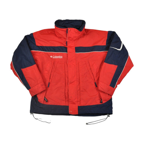 Vintage Columbia Jacket Waterproof Red/Navy Medium