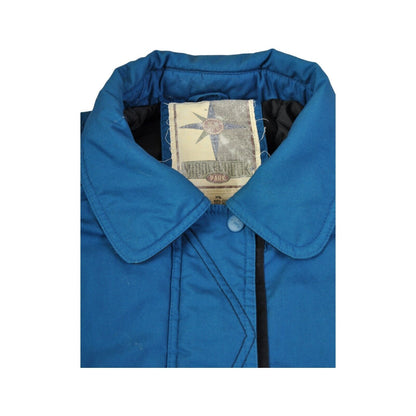 Vintage Ski Jacket 80s Style Blue XL