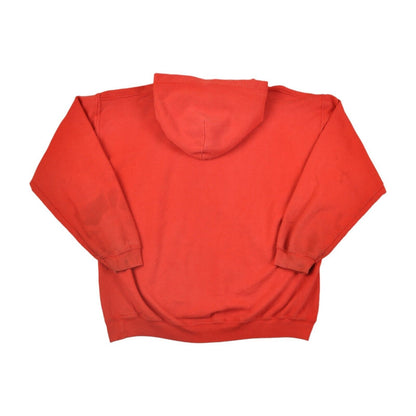 Vintage Mt. Pleasant Viking Football Hoodie Sweatshirt Red Large