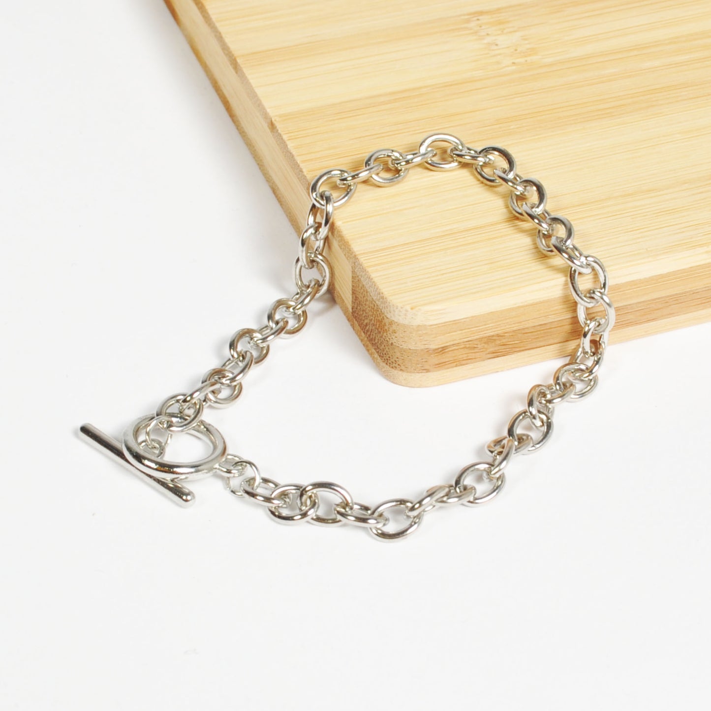 Silver T-Bar Bracelet
