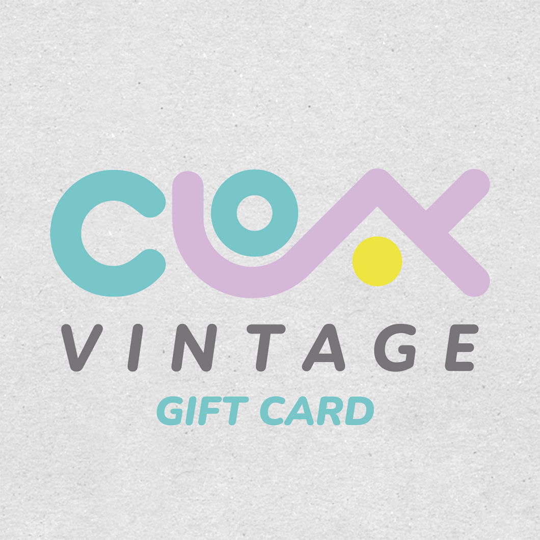 Vintage Clothing Gift Cards £15 - £200