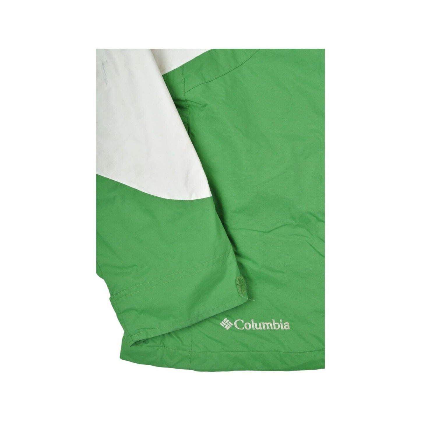 Vintage Columbia Jacket Waterproof Green/White Ladies Medium