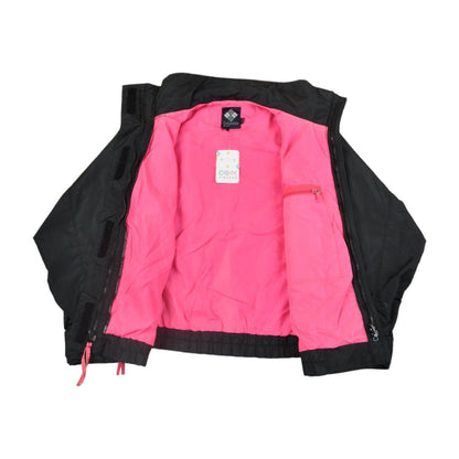 Vintage Columbia Jacket Waterproof Black/Pink Ladies Medium